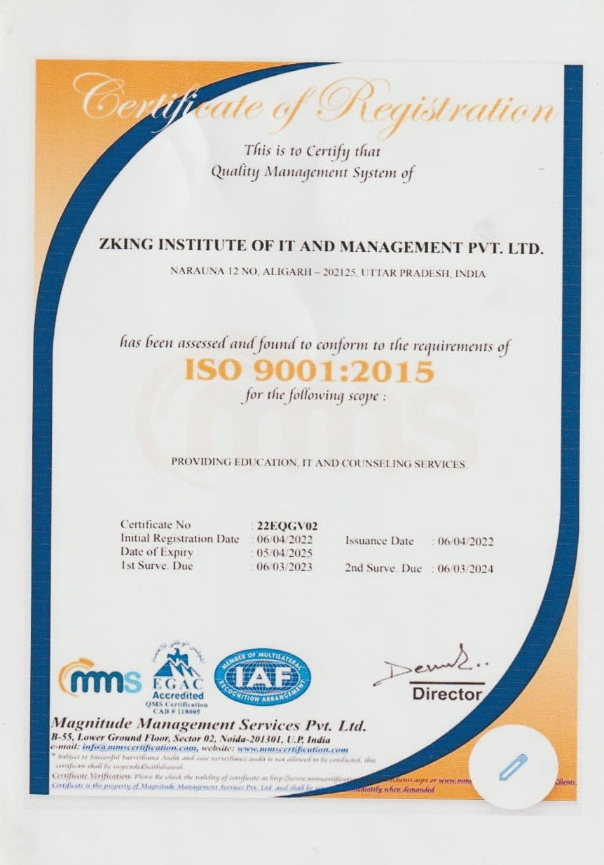 ISO CERTIFICATE